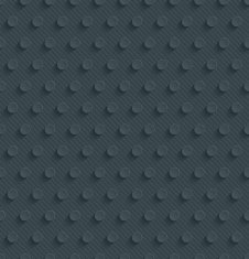 Polka dots dark seamless vector background with 3D effect