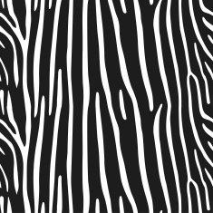Zebra seamless pattern vector monochrome background