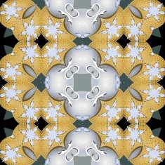 Decorative background tile with shard patterned objects