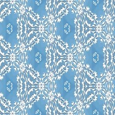 Tile with fine white triangle lace patterns in winter style