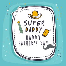 Greeting or invitation card for Father's Day celebration N3
