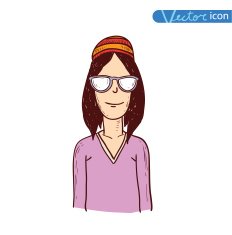 hipster style hand drawn illustration N40