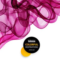 Abstract smoky waves background Template brochure design N9