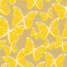 Seamless pattern with decorative colorful butterflies N13