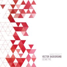 Abstract color triangles poster N10