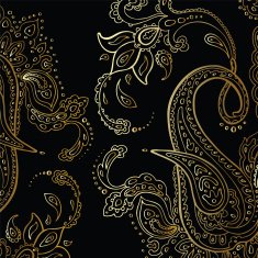 Paisley background Hand Drawn ornament N2