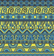 Vector seamless pattern with ethnic elements N17