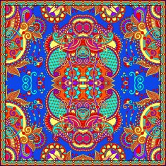 Traditional ornamental floral paisley bandanna N598