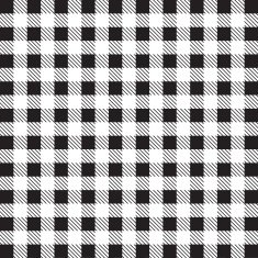 Gingham tablecloth pattern background black and white