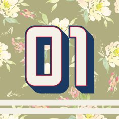 Print for T-shirts with numbers Modern design N3