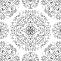 Seamless vector traditional ornament