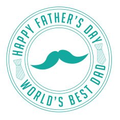 Father's Day insignia or stamp