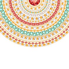 Colorful round jewels background N2