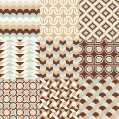seamless geometric pattern set N10