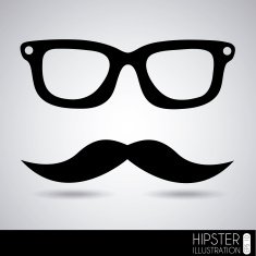 glasses and mustache N3