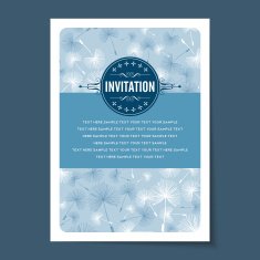 Beautiful vintage invitation cards layouts N19