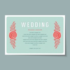 Beautiful vintage invitation cards layouts N21