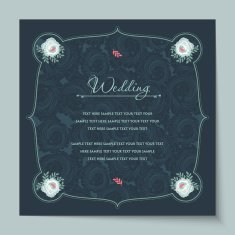 Beautiful vintage invitation cards layouts N23