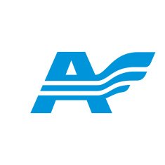 Letter A with wing - vector logo illustration