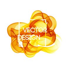 Abstract curved lines background Template brochure design N35