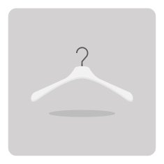 Vector of flat icon clothes hanger N3