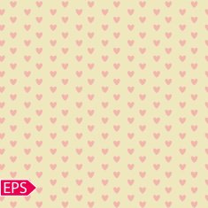 Seamless pattern with hearts Vector illustration