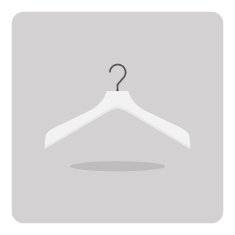 Vector of flat icon clothes hanger N4