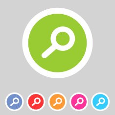 Flat game graphics icon zoom N2
