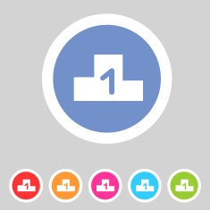 Flat game graphics icon chart N2