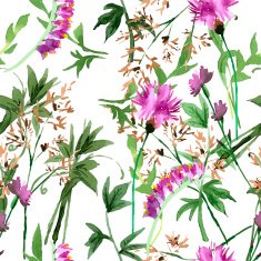 Wild flowers seamless pattern N4