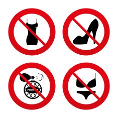 Women dress icon Sexy shoe sign Perfume N14