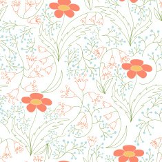 Beautiful Romantic Vector Seamless Pattern N9