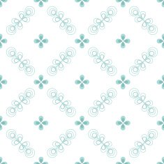 Seamless floral pattern geometric flowers N7