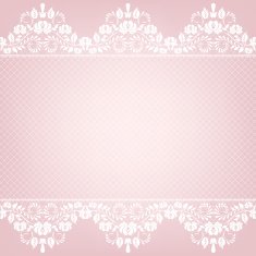 card with lace border N4
