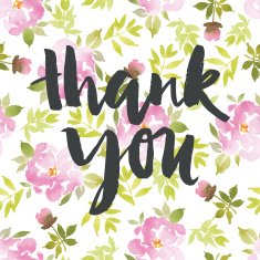 Watercolor greeting card flowers N158