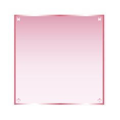 Sticker pink glass vector isolated object