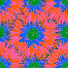 Seamless bright colors tropical floral pattern N3