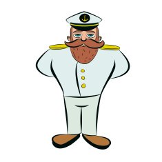 Captain in white uniform