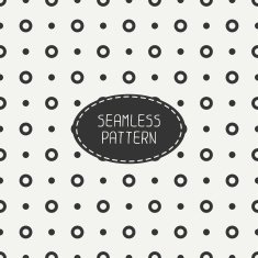 Geometric seamless polka dot pattern with circles Wrapping paper Tiling