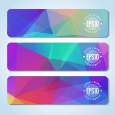 Abstract vector header banners N106