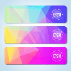 Abstract vector header banners N107