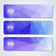 Abstract vector header banners N115