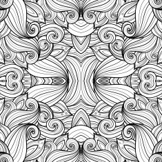 Seamless Abstract Tribal Pattern (Vector) N33