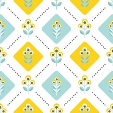 Seamless floral patern with abstract flowers N12