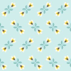 Seamless floral patern with abstract flowers N14