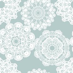 Lace white seamless mesh pattern N20