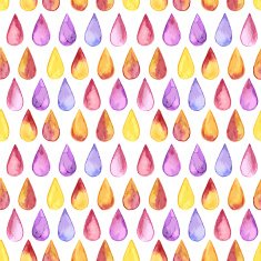 Vector Seamless Pattern with Drops