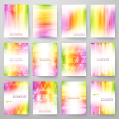 Set of abstract bright background Vector illustration for modern design N2