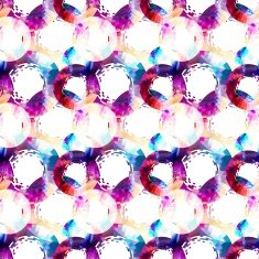 Seamless watercolor pattern with circles N3