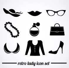 Retro lady accessories